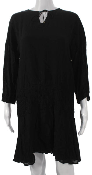 Anine Bing Women Shift Dress Petite Black Long Sleeve Viscose Size S - Shop Linda's Stuff Anine Bing Women Shift Dress Petite Black Long Sleeve Viscose Size S - Shop Linda's Stuff