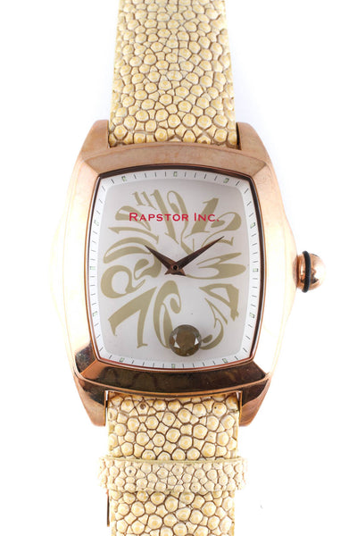 Rapstor Inc. Limited Edition Stingray Rose Gold Tone Diamond Watch