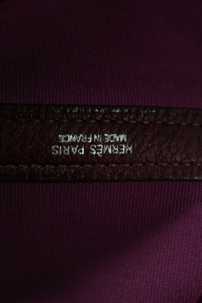 Hermes Womens Toile Canvas Garden Party 39 Weekender Tote Shoulder Handbag Red