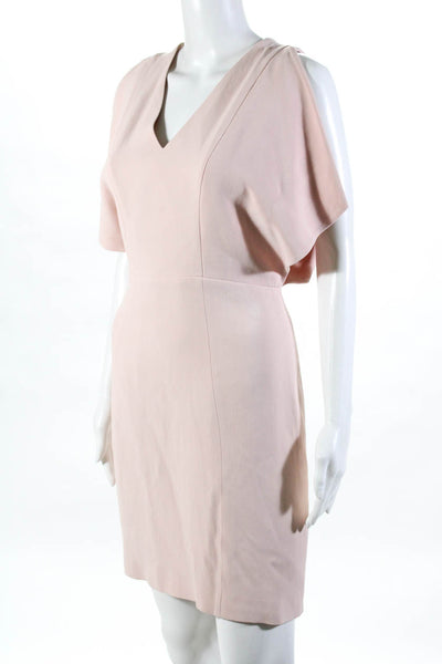 Genny Womens Flare Sleeve Mini V-Neck Dress Blush Pink Size 10 11226666