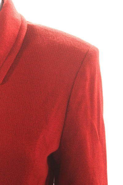 St. John Collection By Marie Gray Womens Santana Knit Skirt Suit Red Size 4 6