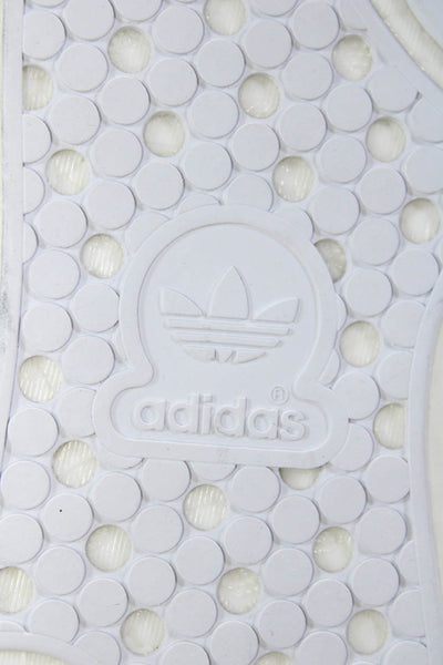 Adidas Stan Smith Womens Knit Lace Up Low Top Sneakers White Green Size 7