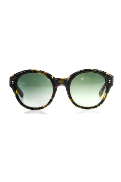 Claire V Womens Tortoise Round Anti Reflective 52 23 127 Tokyo Sunglasses Multi
