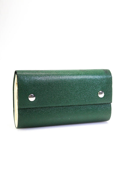 Hermes Womens Leather Agenda Book Green