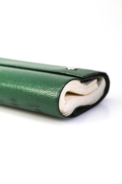 Hermes Womens Leather Agenda Book Green