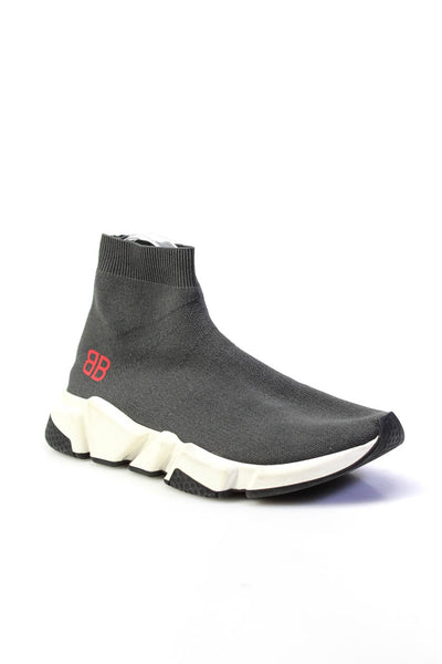 Balenciaga Womens Speed Trainer Gray Sock Sneaker Shoes Size 10