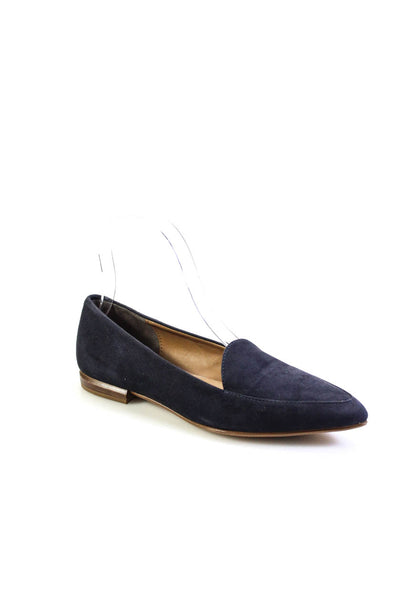 Everlane Womens The Modern Point Oxfords Loafers Navy Size 6