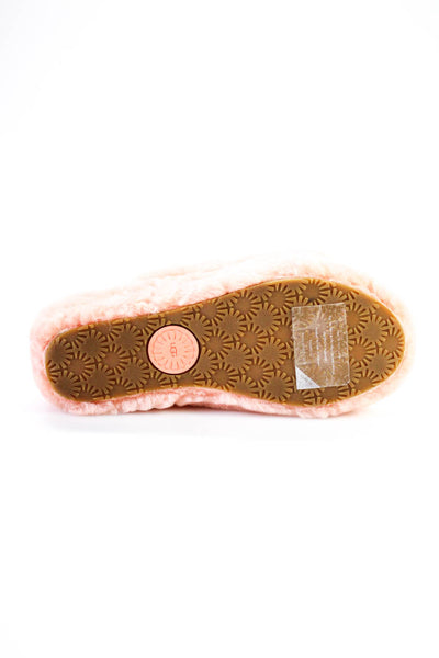 UGG Australia Womens Fluff Yeah Slingback Slides Pink Size 6