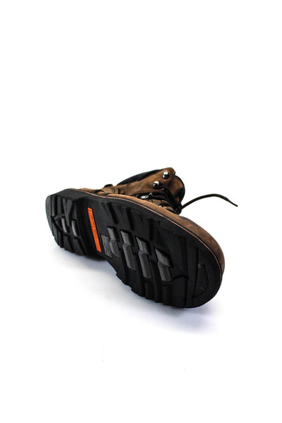 Coach Womens Black Suede Lace Up Platform Ankle Boots Shoes Size 8.5B