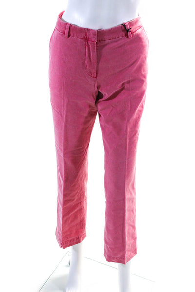 PT Torino Women's Mid Rise Straight Leg Chino's Pink Size 42