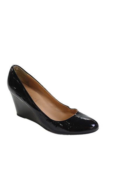 J Crew Womens Patent Leather Slip Wedge Heels Black Size 5.5 - Shop Linda's  Stuff