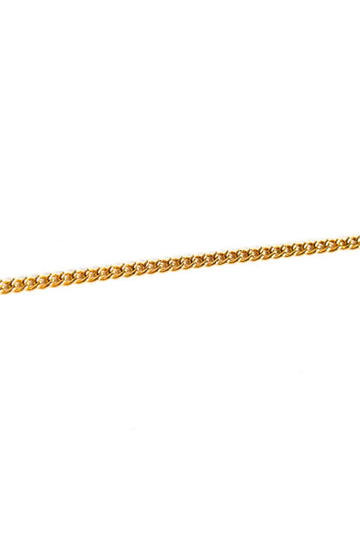 Chanel Womens Vintage CC Logo Pendant Necklace