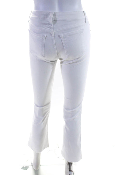 L'Agence Womens Margot High Rise Ankle Stretch Skinny Jeans White Size 25