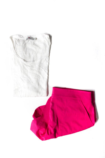Vineyard Vines Women's Mini Skirt Sleeveless T-Shirt Pink Size 14 XL Lot 2