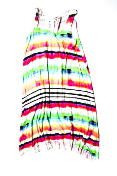 Junior Gaultier Childrens Girls Rainbow Gradient Jersey Tank Dress Size 12