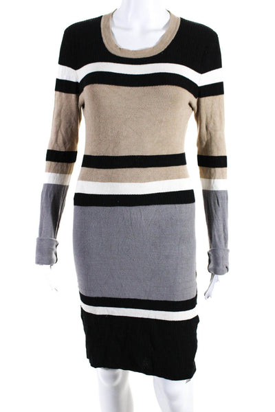 Torn by Ronny Kobo Womens Striped Sweater Dress Multi Colored Size Small