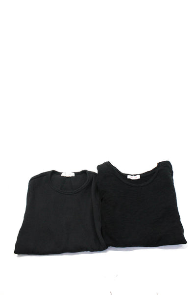 Goldie Rag & Bone Womens Ribbed Tee Shirt Top Black Size XS Lot 2
