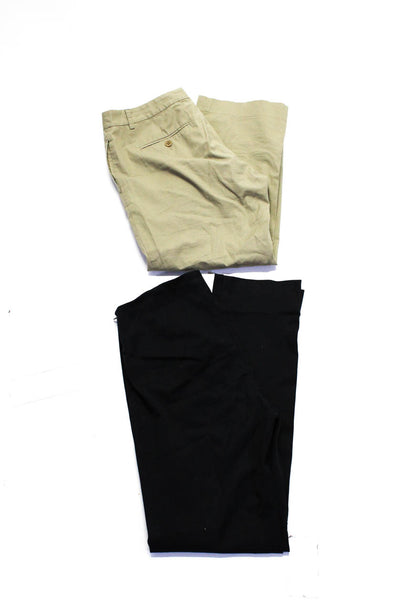 Theory Womens Khaki Dress Pants Beige Black Size 6 Lot 2