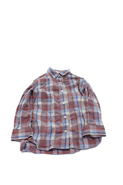 Crewcuts Unisex Kids Plaid Button Up Shirt Skort Multicolor Size 4-5 Lot 4