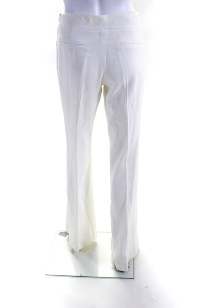10 Crosby Derek Lam Womens Mid Rise Crepe Flare Dress Pants White Size 0