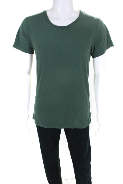 John Elliott Mens Cotton Jersey Knit Crew Neck Tee T-Shirt Green Size 3