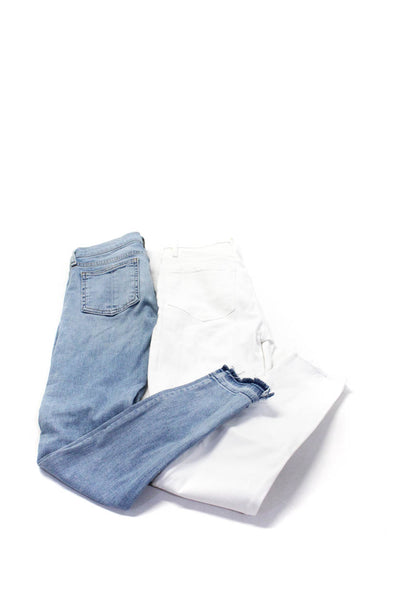 Frame Denim Rag & Bone Womens Cigarette Capri Jeans Blue White Size 23 24 Lot 2