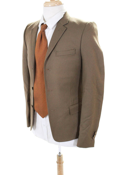 The Kooples Men's Jacket Three Button Brown Size 44