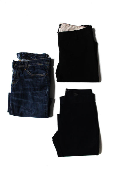 J Crew Genetic Denim Women's Pull On Pants Jeans Blue Black Size 2 27 Lot 3