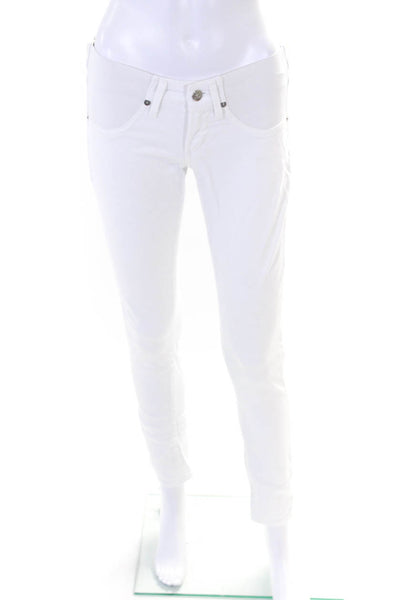 Citizens of Humanity Women's Low Waisted Skinny Jeans White Size 25