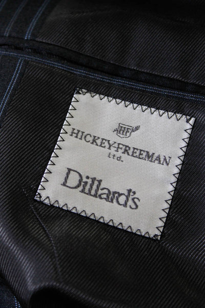 Hickey Freeman Men's Plaid Blazer Gray Size L