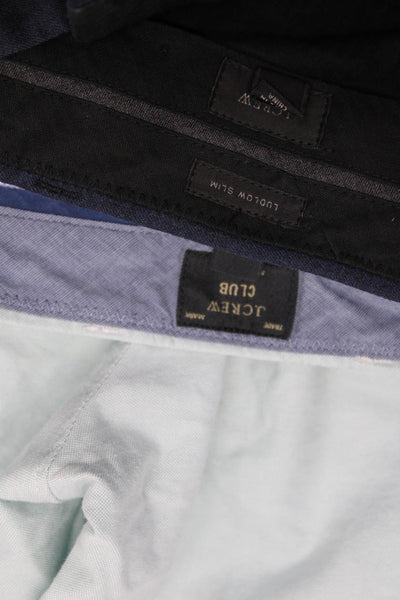 J Crew Mens Club Shorts Ludlow Slim Dress Pants Blue Size 31 32 Lot 2