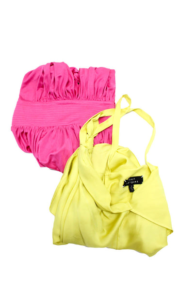 Catherine Malandrino Women's Sleeveless Blouses Pink Green Size S 4 Lot 2