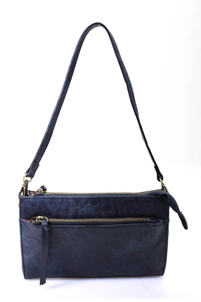 Joy Susan Womens Satchel Shoulder Handbag Navy Blue