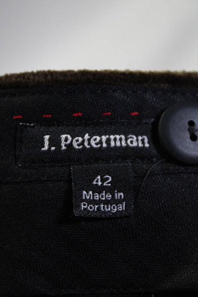 J. Peterman Men's Straight Leg Corduroys Khaki Green Size 42