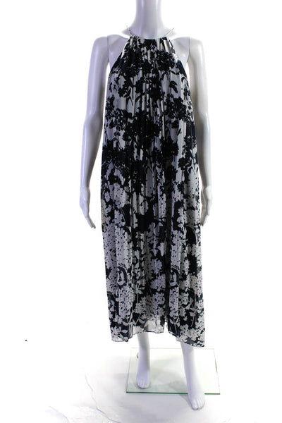 Slate & Willow Womens Blue Floral Print Midi Dress Size 14 11306984
