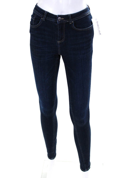Ba&Sh Women's Low Rise Skinny Jeans Dark Blue Size 24