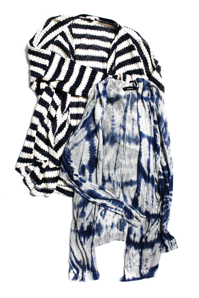 Ella Moss Olivaceous Womens Tie Dye Striped Cardigan Size XS Small Lot 2
