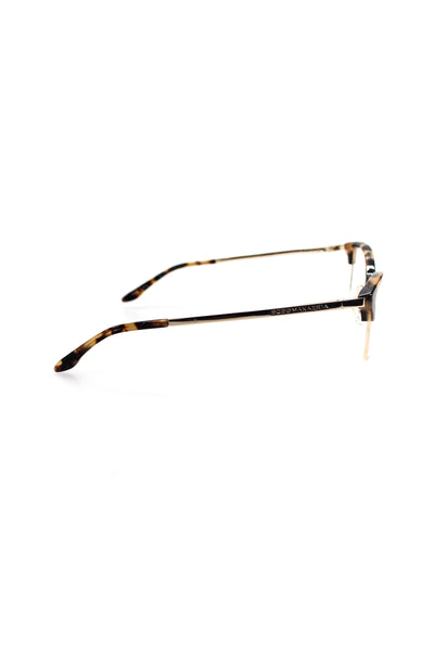 BCBG Max Azria Womens Peyton Faux Tortoise Metal Cat Eye Eyeglass Frames Brown