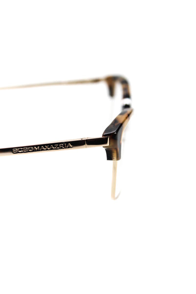 BCBG Max Azria Womens Peyton Faux Tortoise Metal Cat Eye Eyeglass Frames Brown