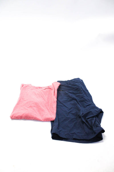 J Crew Mens Tee Shirt Shorts Pink Navy Blue Size Large 33 Lot 2
