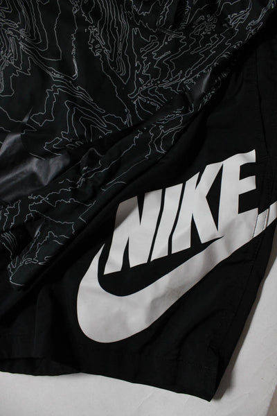 Nike Men's Drawstring lined Front Logo Short Black Size L Lot 2