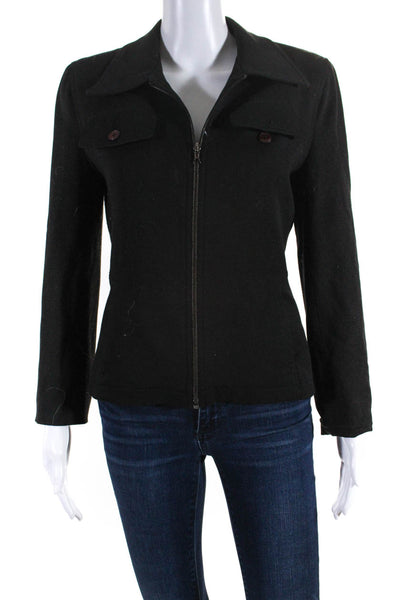 Vertigo Womens Full Zipper Jacket Black Size Medium