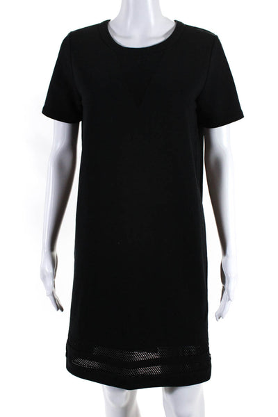Scotch & Soda Women's Crewneck Short Sleeve Shirt Dress Black Size 2