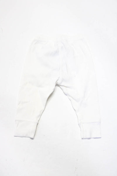 Bonpoint Girls Solid Pull On Ankle Length Jogger Pants White Size 6