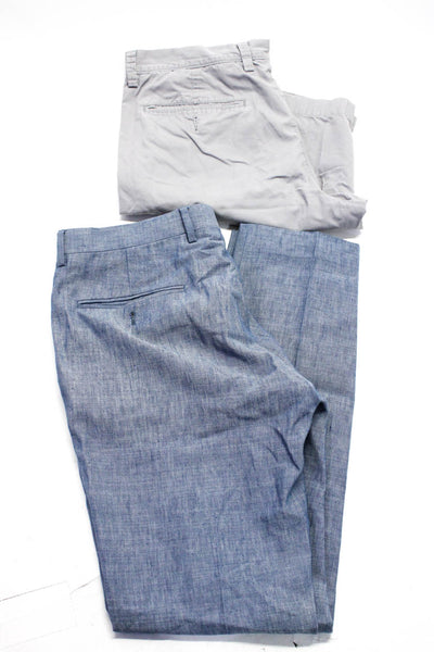 J Crew Men's Club Shorts Ludlow Slim Fit Pants Gray Blue Size 31 33 Lot 2
