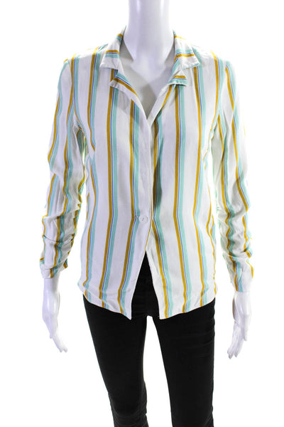 Amanda Uprichard Womens Striped Brooklyn Blazer Size 0 11199366