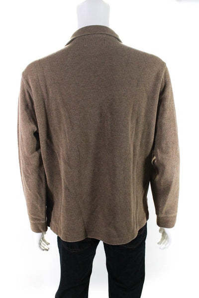 Polo Ralph Lauren Men's Mock Neck Long Sleeves Sweater Top Brown Size L