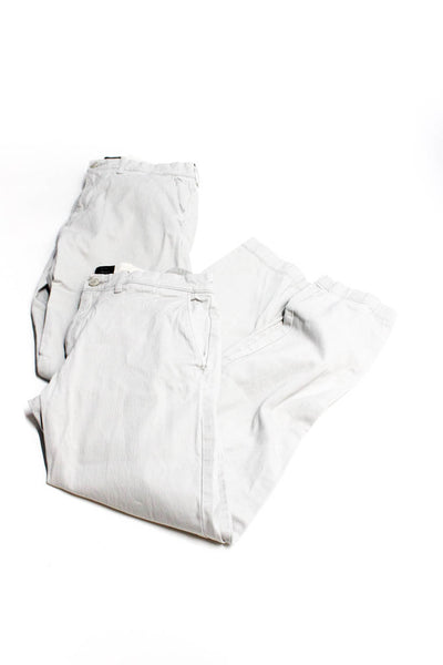 J Crew Mens 484 Slim Pants Gray Cotton Size 32X32 Lot 2