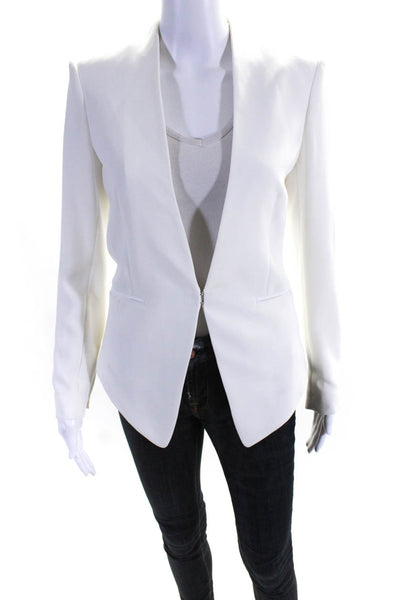 Rag & Bone Womens Cut Out Back Blazer Jacket White Size 0