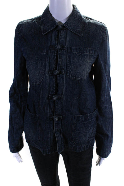 Lauren Jeans Company Women's Cotton Long Sleeve Denim Jacket Blue Size -  Shop Linda's Stuff